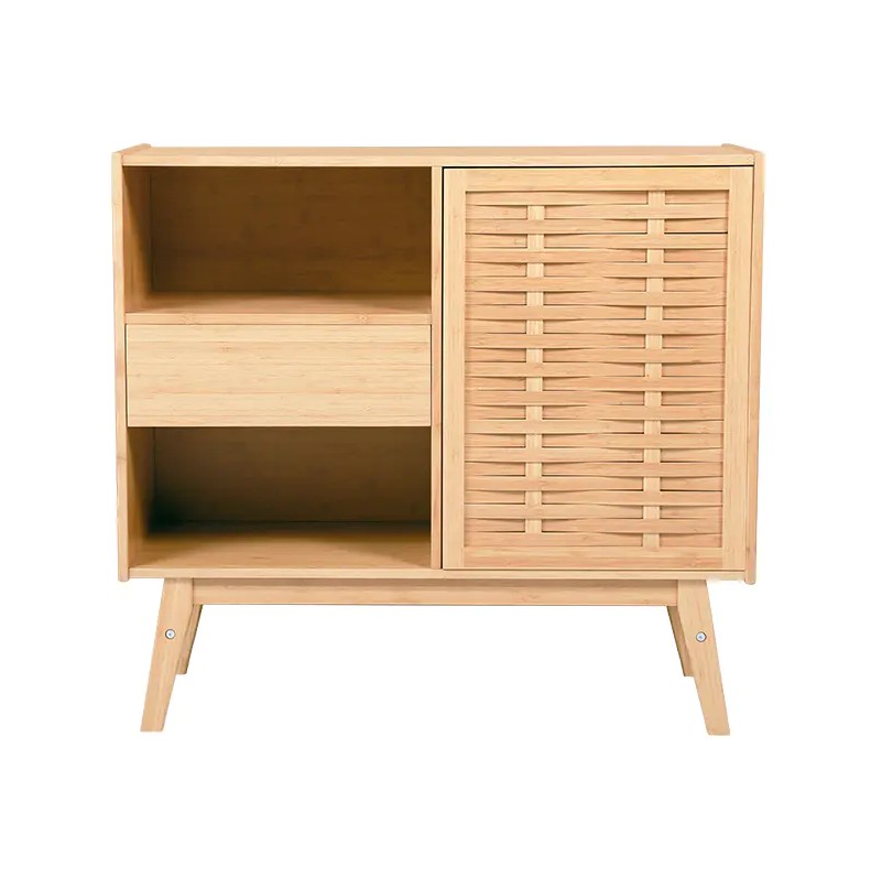 What are the benefits of incorporating a Bamboo Side Cabinet into your interior design?