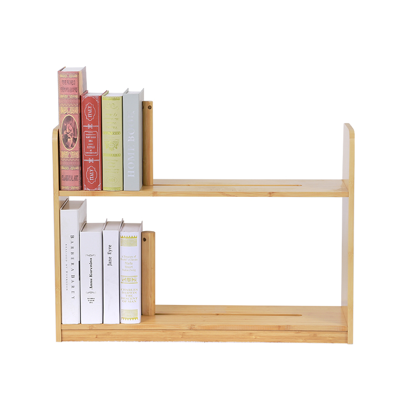 Bamboo Book Storage Rack