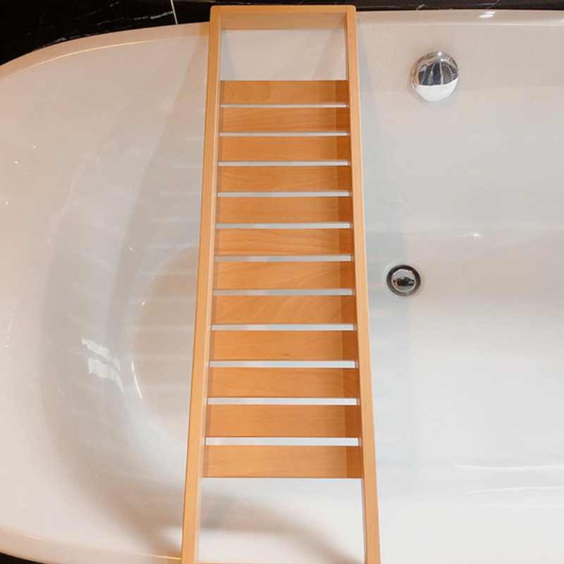 Bamboo bathtub rack