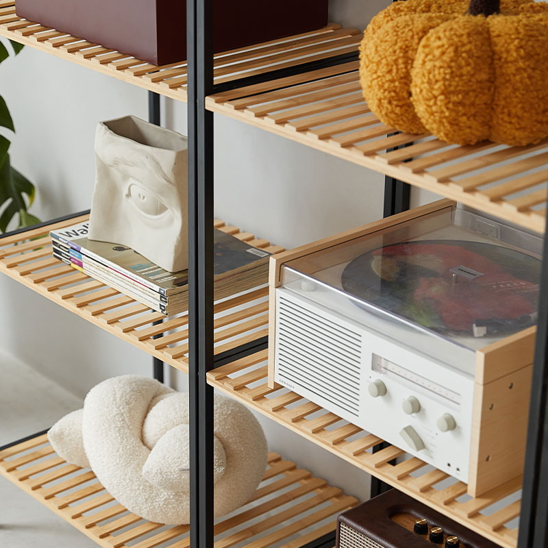 Bamboo storage shelf