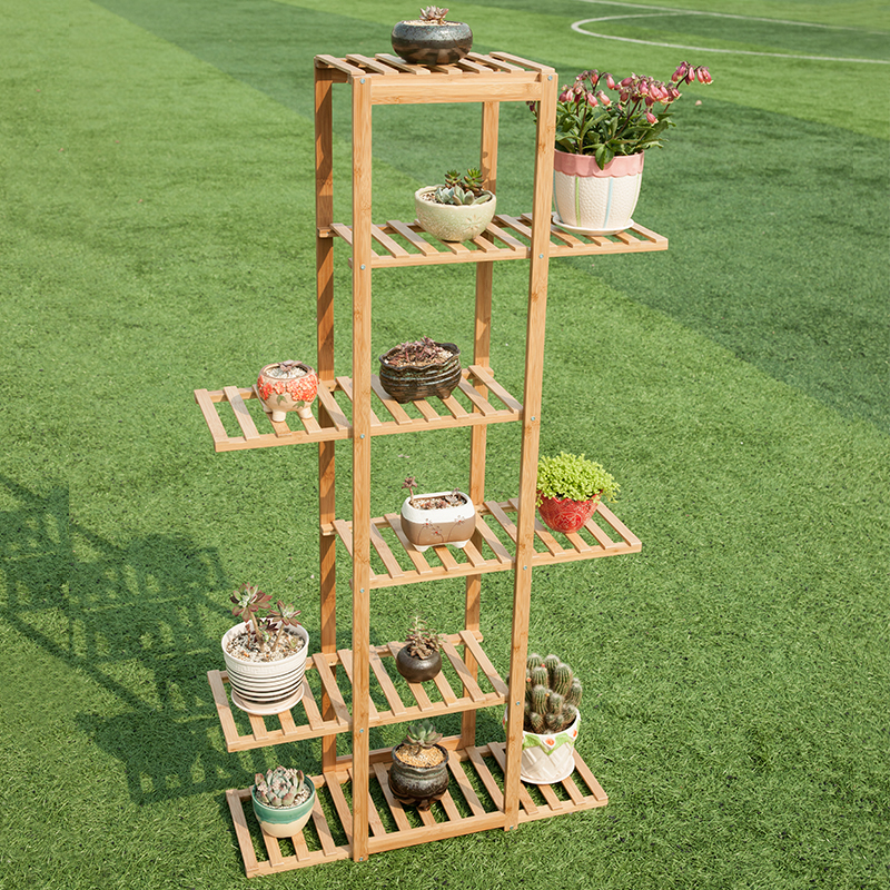 Bamboo flower shelf