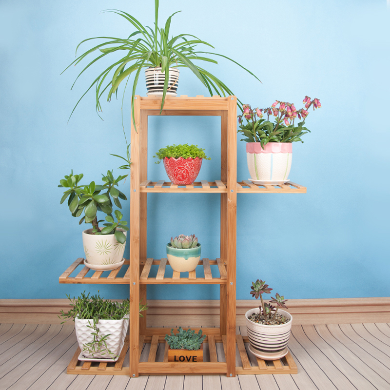 Bamboo flower shelf