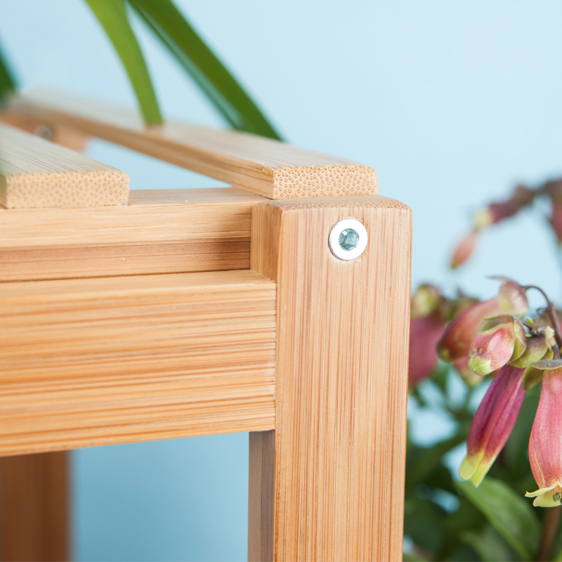 Bamboo flower shelf